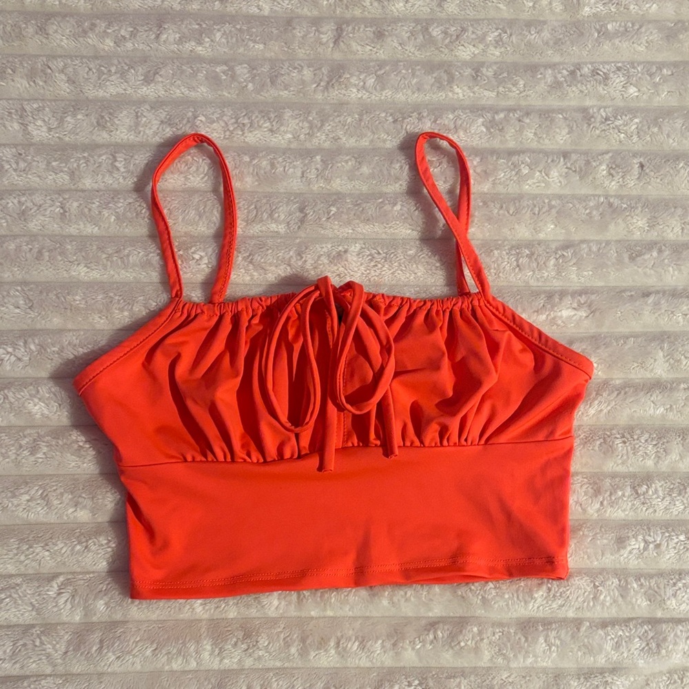 Coral Crop Top